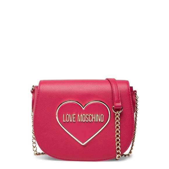 pink love moschino bag